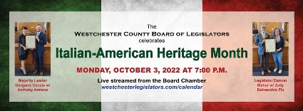 Italian Heritage Month Honorees Graphic