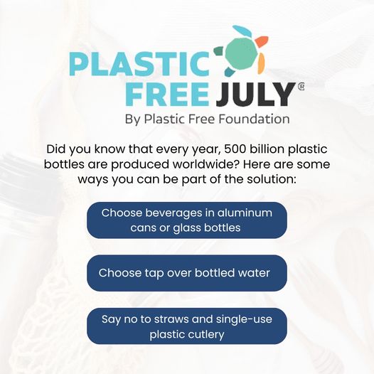 Plastic Free July Graphic